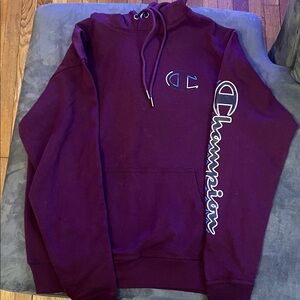 Champion Maroon Hoodie with Logo